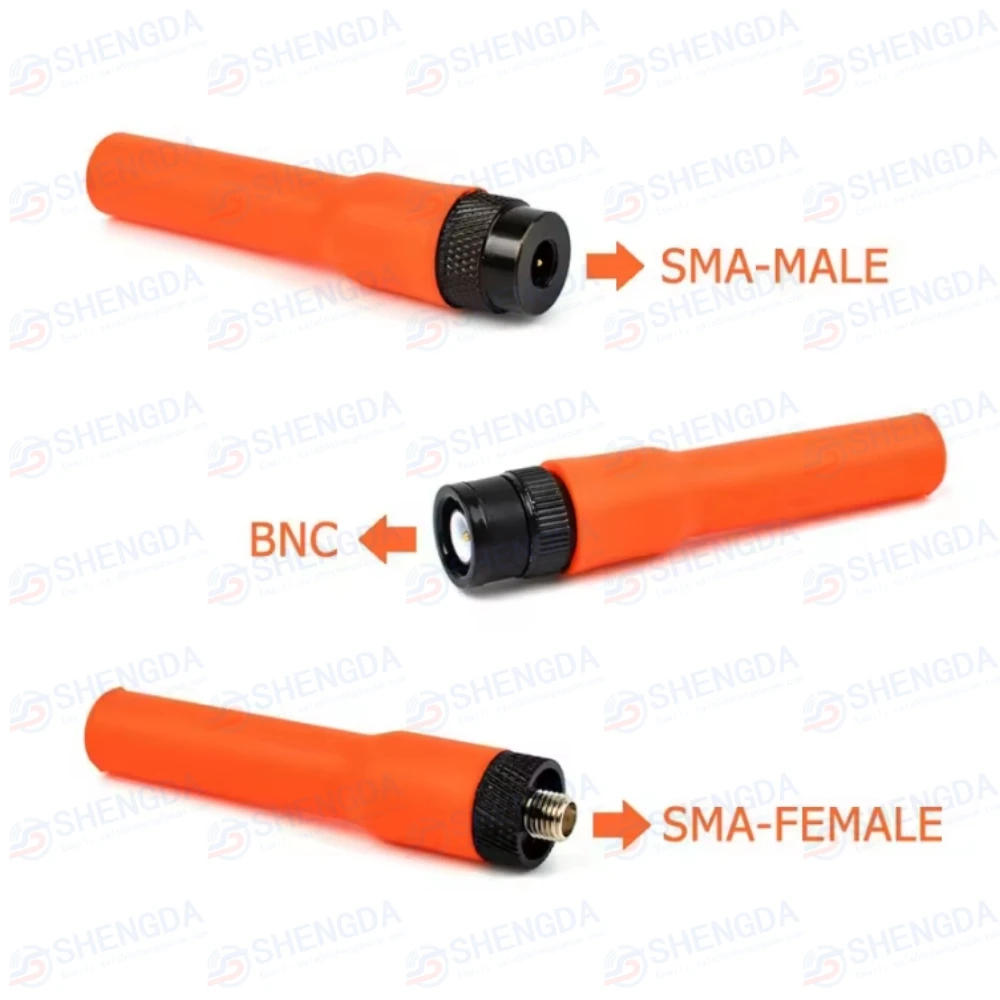 Gray Black Orange Blue Flexible Stubby Rubber Antenna 144