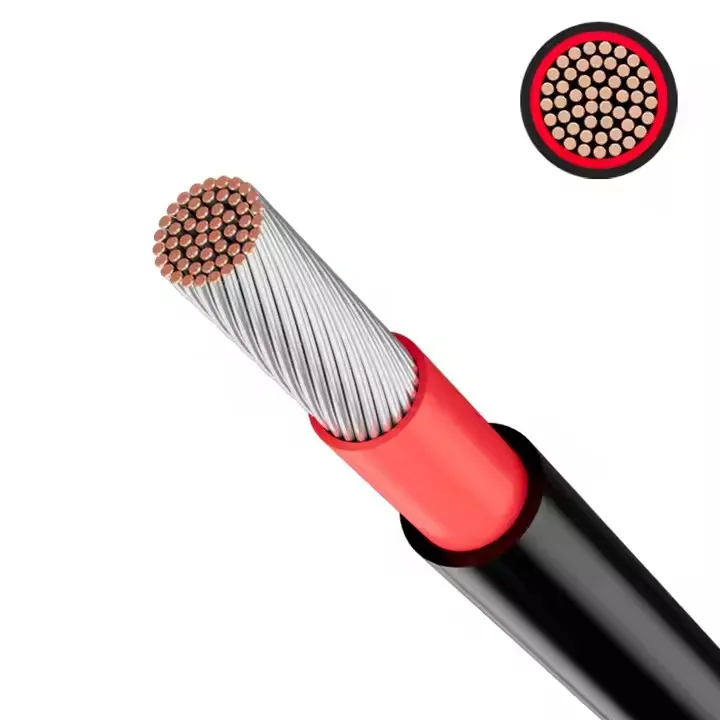 للبيع بالجملة ، موصل نحاسي معلب XLPO غمد PVC c 4mm2 ، كابل شمسي عازل للصناعة
