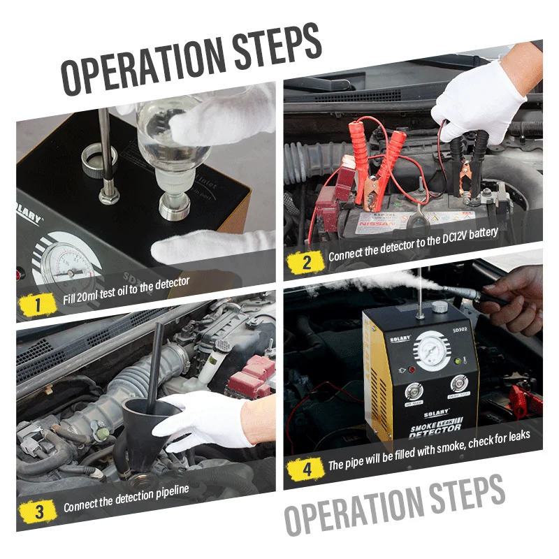 Factory SD302 Intake Pipe EVap Smoke Machine Leak Detector Car Smoke Machine Leak Tester Machine Smoke Leak Detector