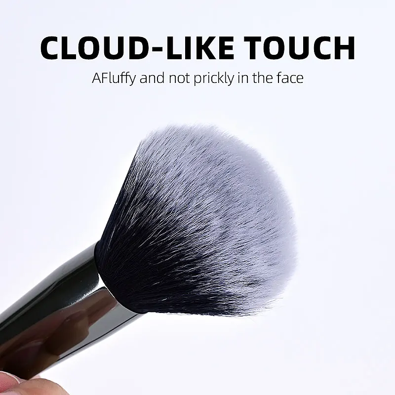 Professional 5Pcs Black Flat Makeup Brush Set High Quality Foundation Eyeshadow Blush Concealer with Bag H8bdfc66e2fd4443d859a0b120b1a6b9fC