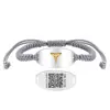 Gray String-White Tag-QR Code