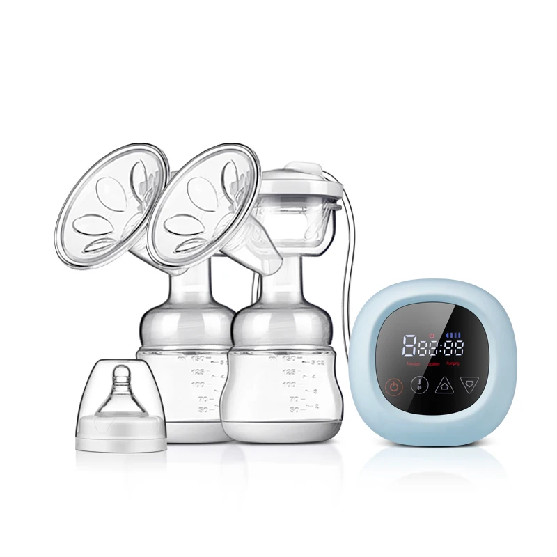 Double Suction Baby Feeder Hands Free Electric Breast Pump Double