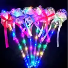 Wand Princess Flashing LED Magic Sticks With Face Magic Wand With A Ball Kids Princess Glitter Light Fairy Sticks