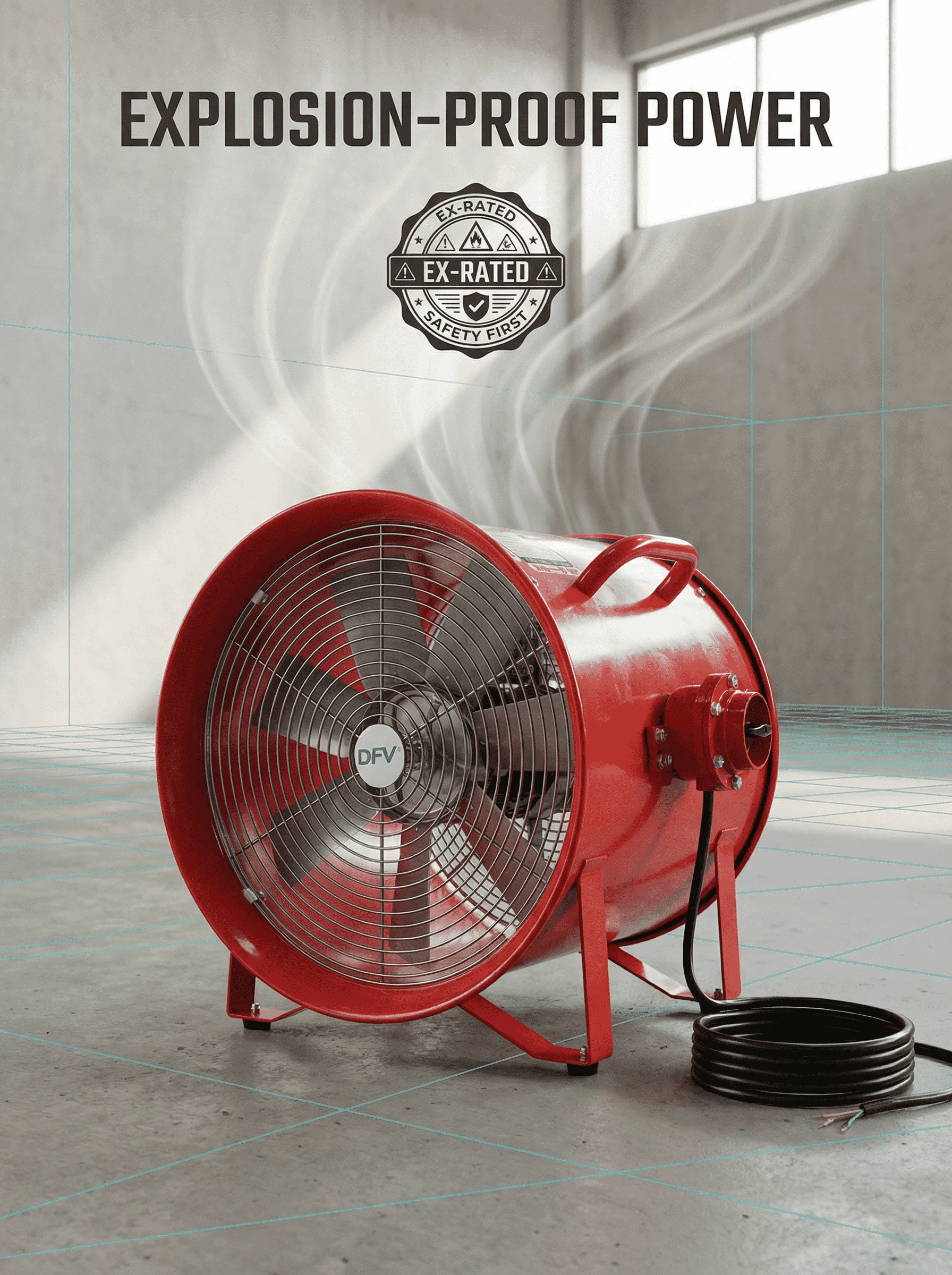 Ventilation Exhaust Axial Blower, 110V, 60Hz, 8inch - detail 8