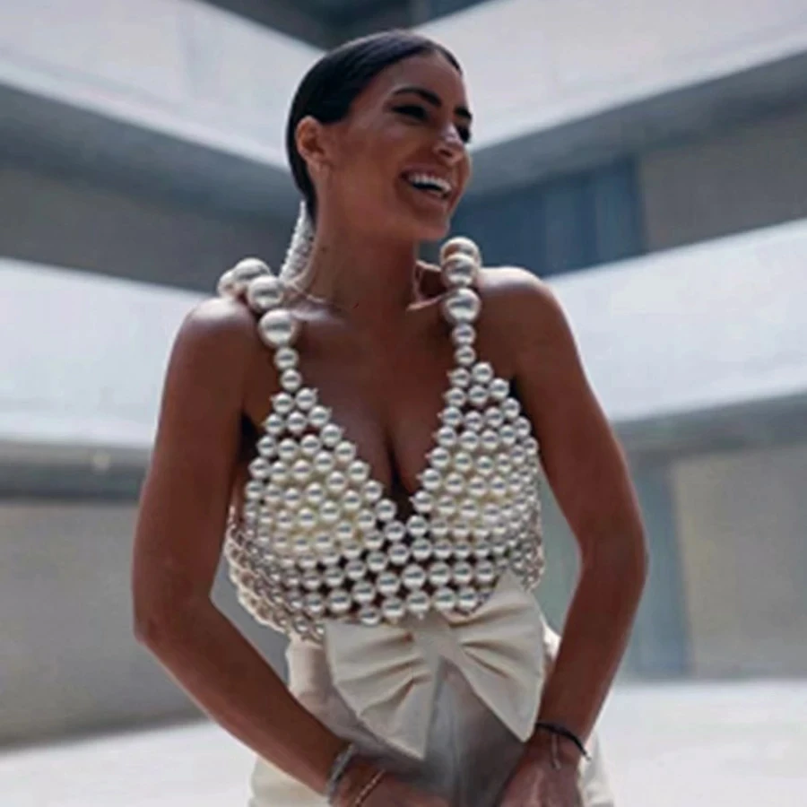 Shop Our Hot Selling Sexy Fashion Pearl Camisole Women