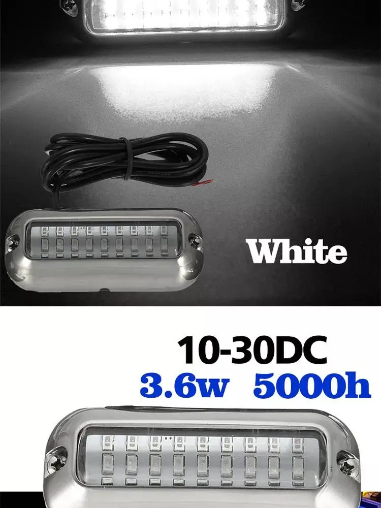 27 Led Boat Underwater Light Ip68 Stainless Steel Waterproof Yacht