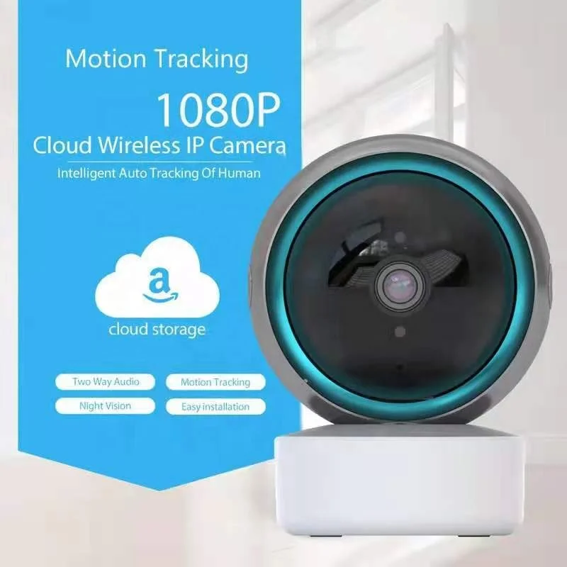 Hot Sales Tuya APP Wireless Smart Home Camera 1080P 2MP HD Wifi Baby Monitor CCTV Camera Motion Detection Two-way Audio