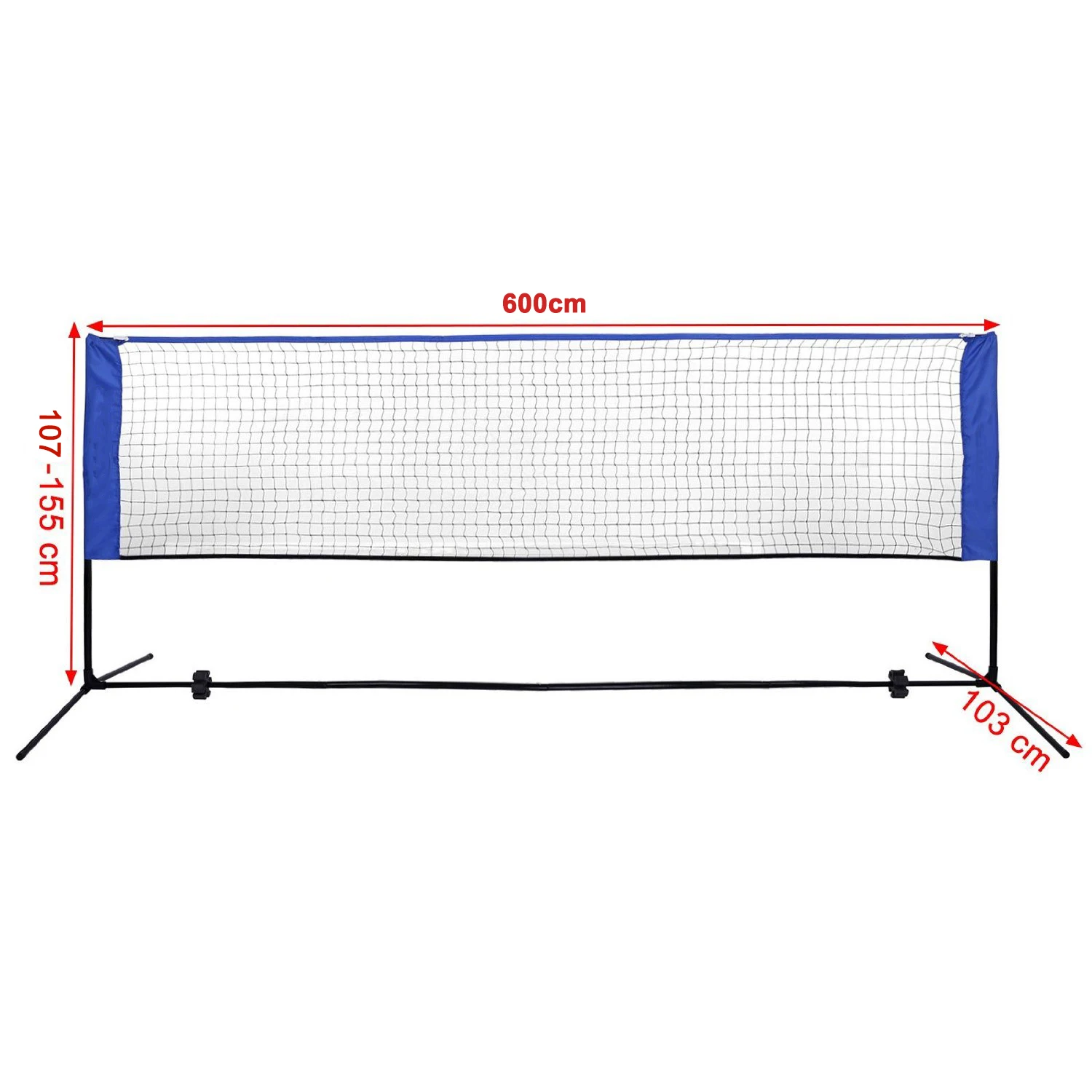 Foldable Mini Net Stand Portable Tennis Net with Adjustable Height