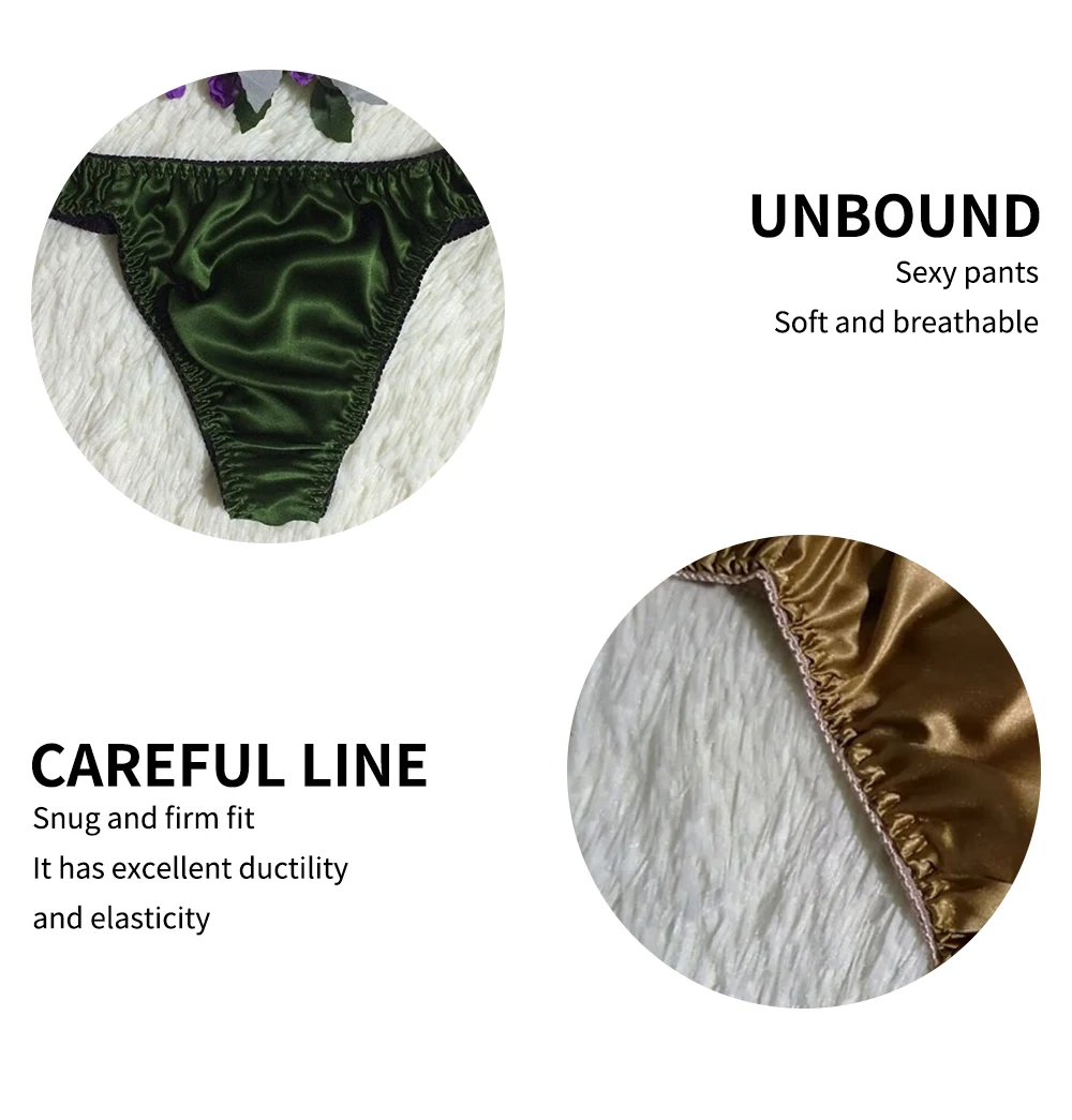 Anti Static Factory Direct T-shaped Sexy Ladies Silk Thong Underwear Private Label Custom 6A Grade Mulberry Silk Pantie for Gift