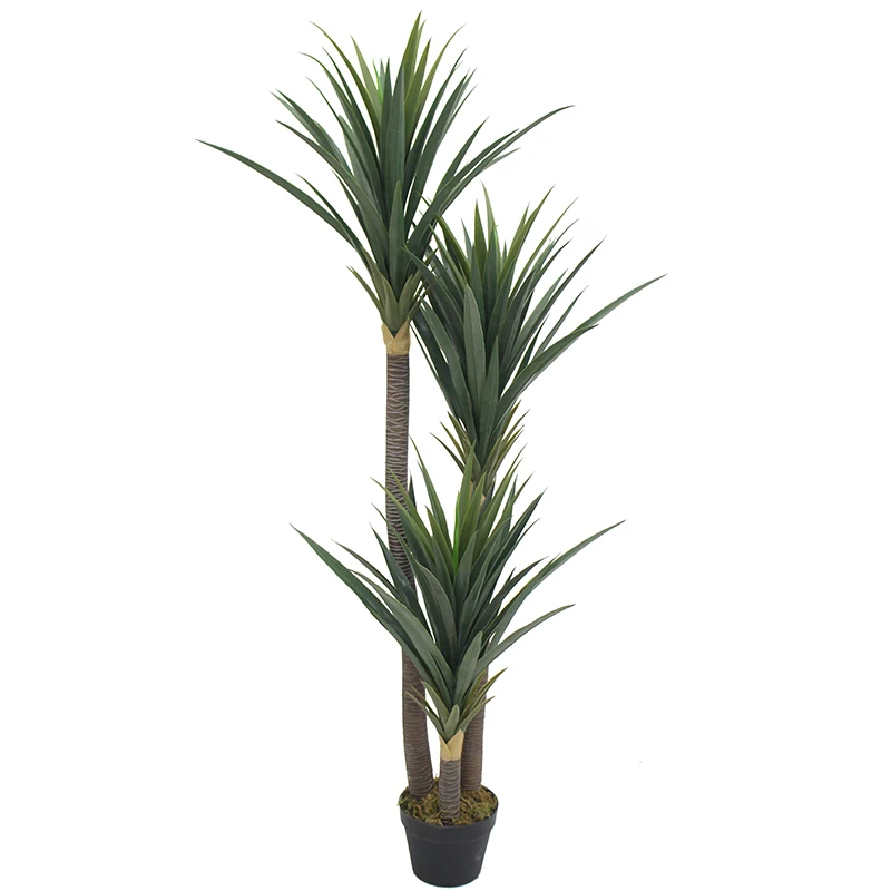 150厘米人造植物和树木用于家庭装饰塑料剑麻龙舌兰植物室内使用