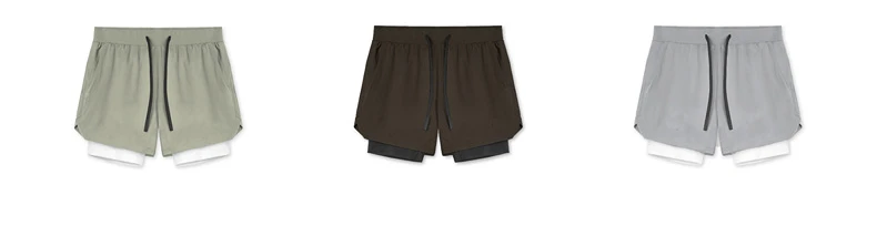 AOLA Custom  2 in 1 Summer Breathable Lining Sports Workout Gym Men's Running Basketball Shorts414_voghion.com