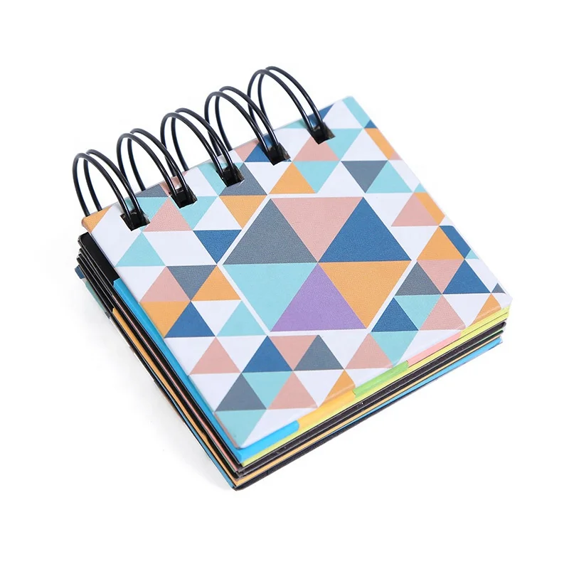 Custom Mini Size Pocket Sticky Note High Quality Student Notepad Spiral Ring Bound Notepad With Sticker