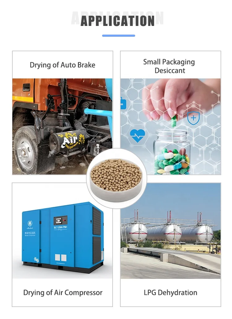 Chemical Product Molecular Sieve Zeolite 4A for air Dryer Filter Water Removal Molsiv Adsorbents 4A-DG-442