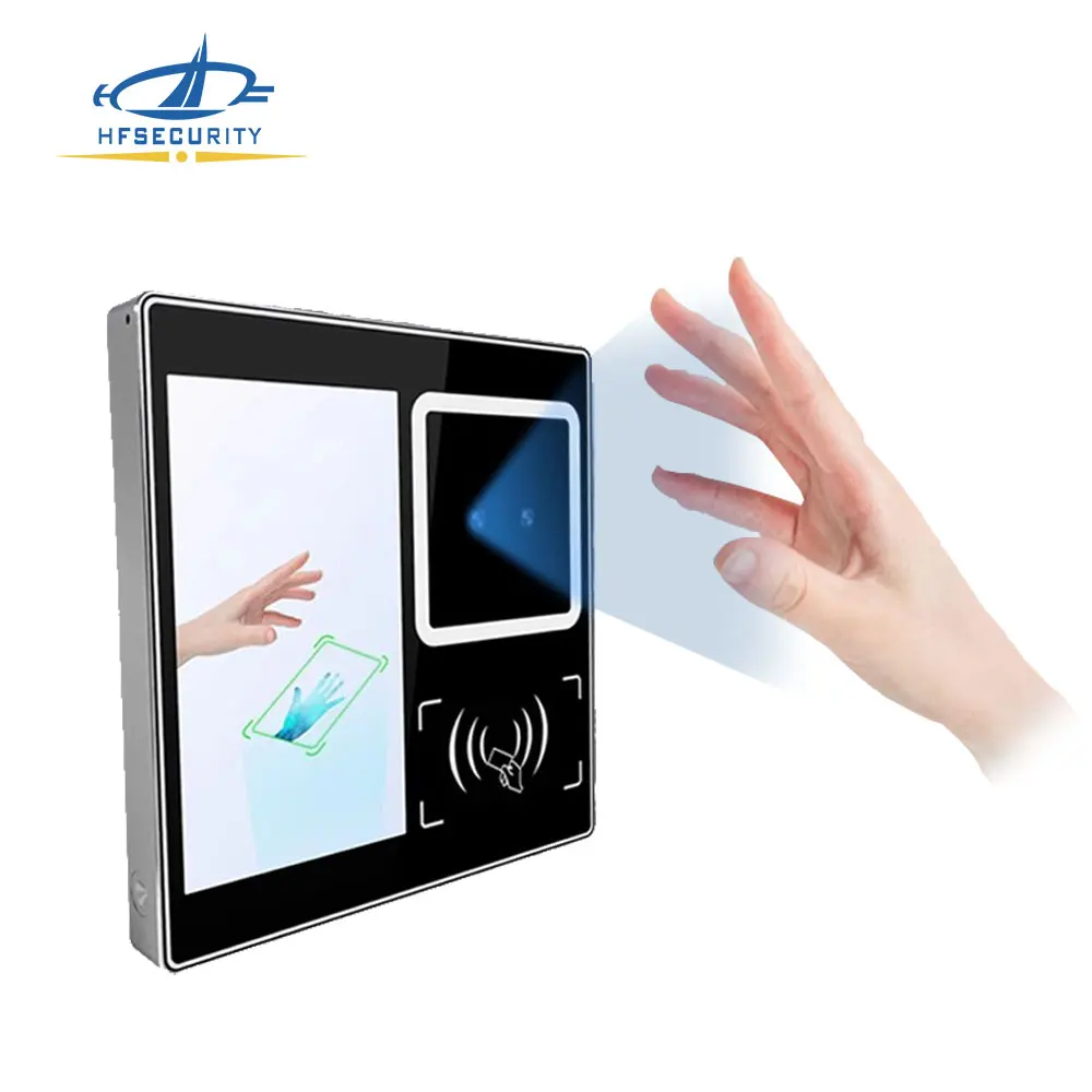 HFSecurity FR05P Biometric Android 11 Card Face Palm Vein Scanner Wiegand Transmission Time Attendance Access Control Pro