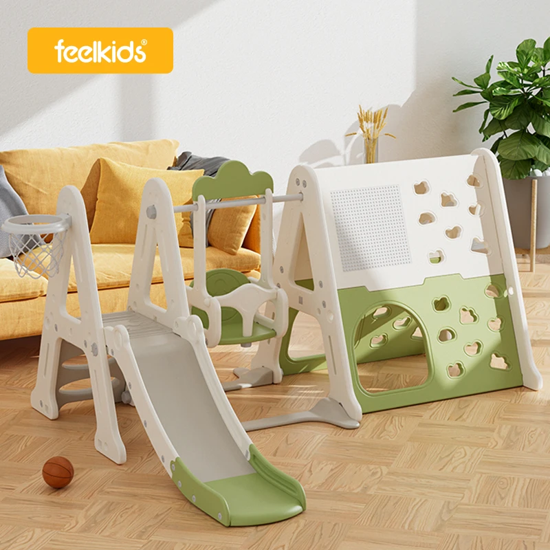 Multifunctional Climbing Frame Play House Baby Toys Playroom Children's Playground Indoor Plastic Swing and Slides for Kids