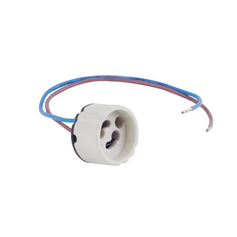 Ceramic Gu10 Fitting Halogen Lamp Holder With Junction Box - Buy ...