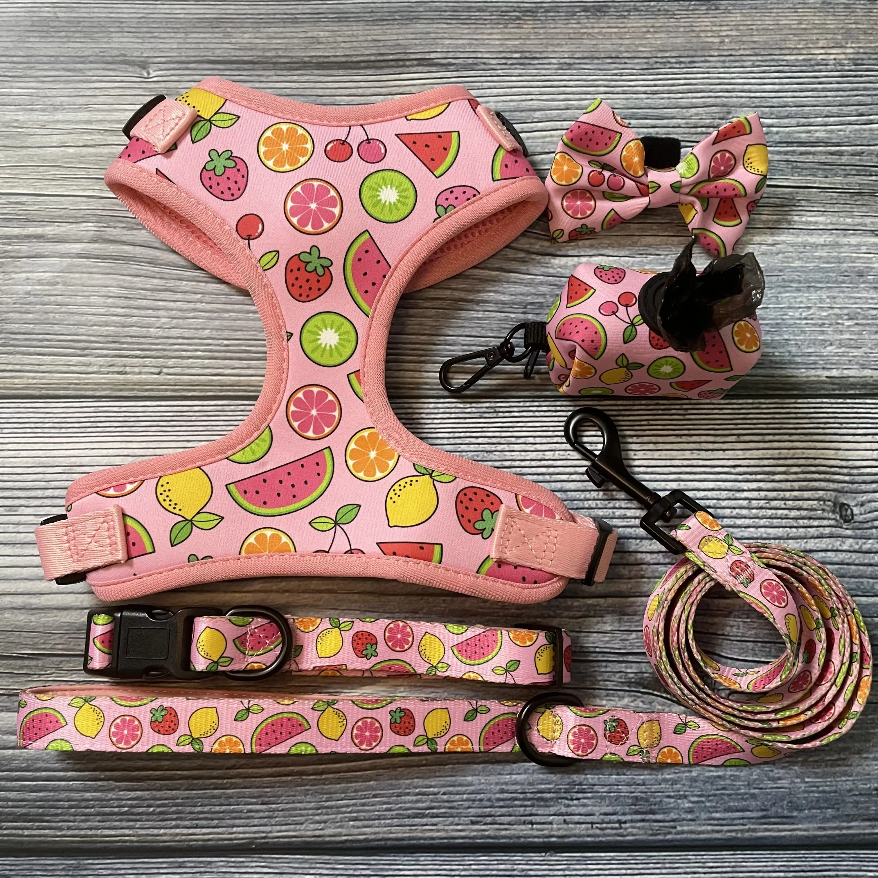 Wellgo Custom Soft Comfortable Padded Neoprene Dog Harness Sublimation