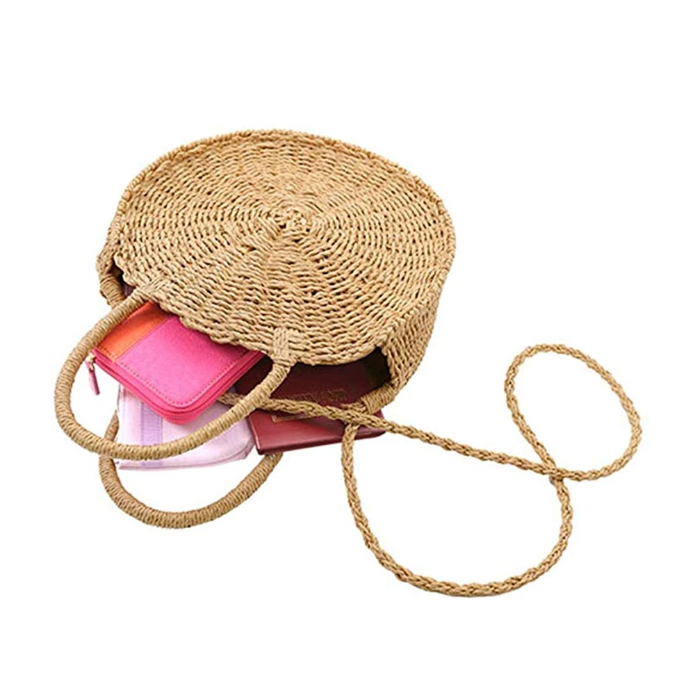 Summer Beach Embroidery Moroccan Straw Tote Bag Straw Bag Straw Beach