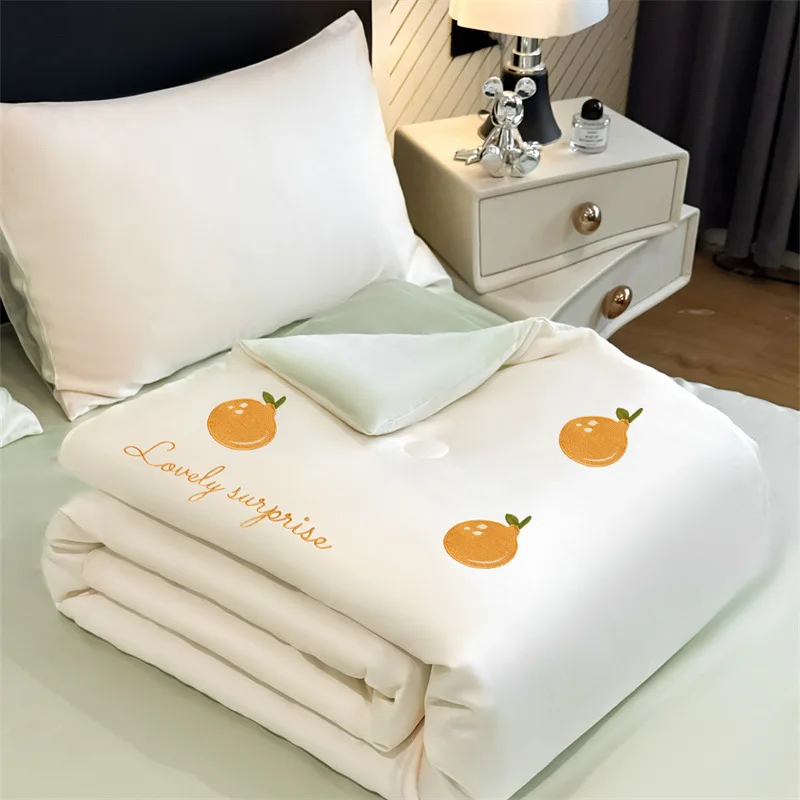 Summer Bedding Set Four Piece Quilted Bed Cover Set Soft Summer Bed Sets