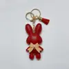 Wine red with key ring tassel