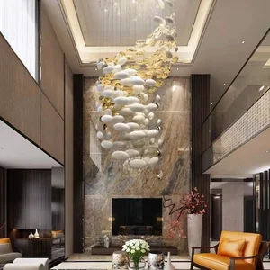 ECOJAS Smooth Bright Beautiful Northern Pendant Light Europe Modern Luxury Hotel Chandelier Commercial Lighting