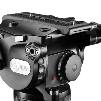 E-IMAGE EG25C PLUS Professional Heavy Duty Carbon Fiber Video Tripod With 100mm Fluid Head 28kg Payload detail image