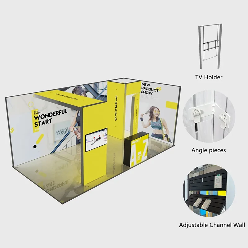 TianLang Trade Show Booth Iskelett Booth Seg Frame Light Box Tradeshow Booth 6*3 Portabbil Display