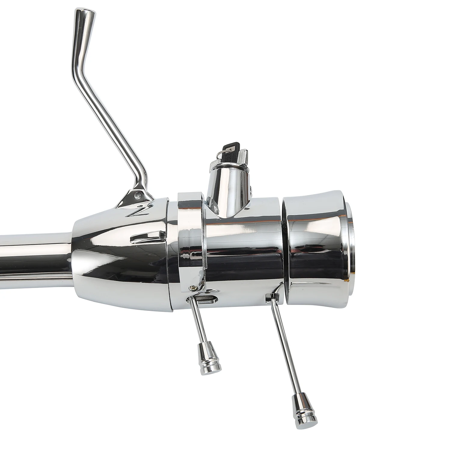 Universal Automatic Paintable Tilt Steering Column  for GM Floor Shift  with Ignition Key Race Car Parts