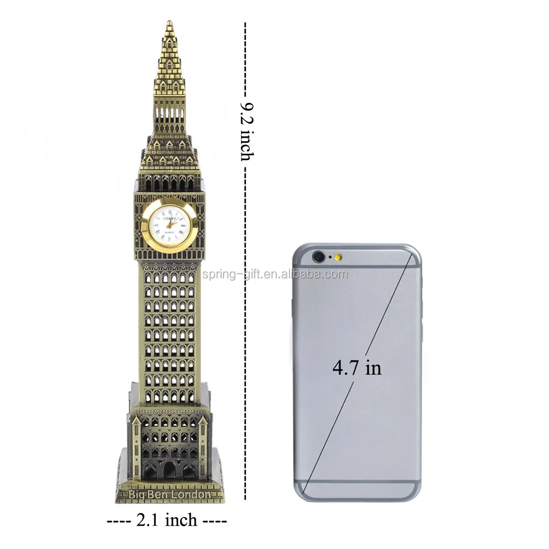 Cabilock Big Ben Metallmodell 18 Cm – Detaillierte London-Skulptur Aus Legierung, Deko Für Wohnzimmer, Büro & Sammlung