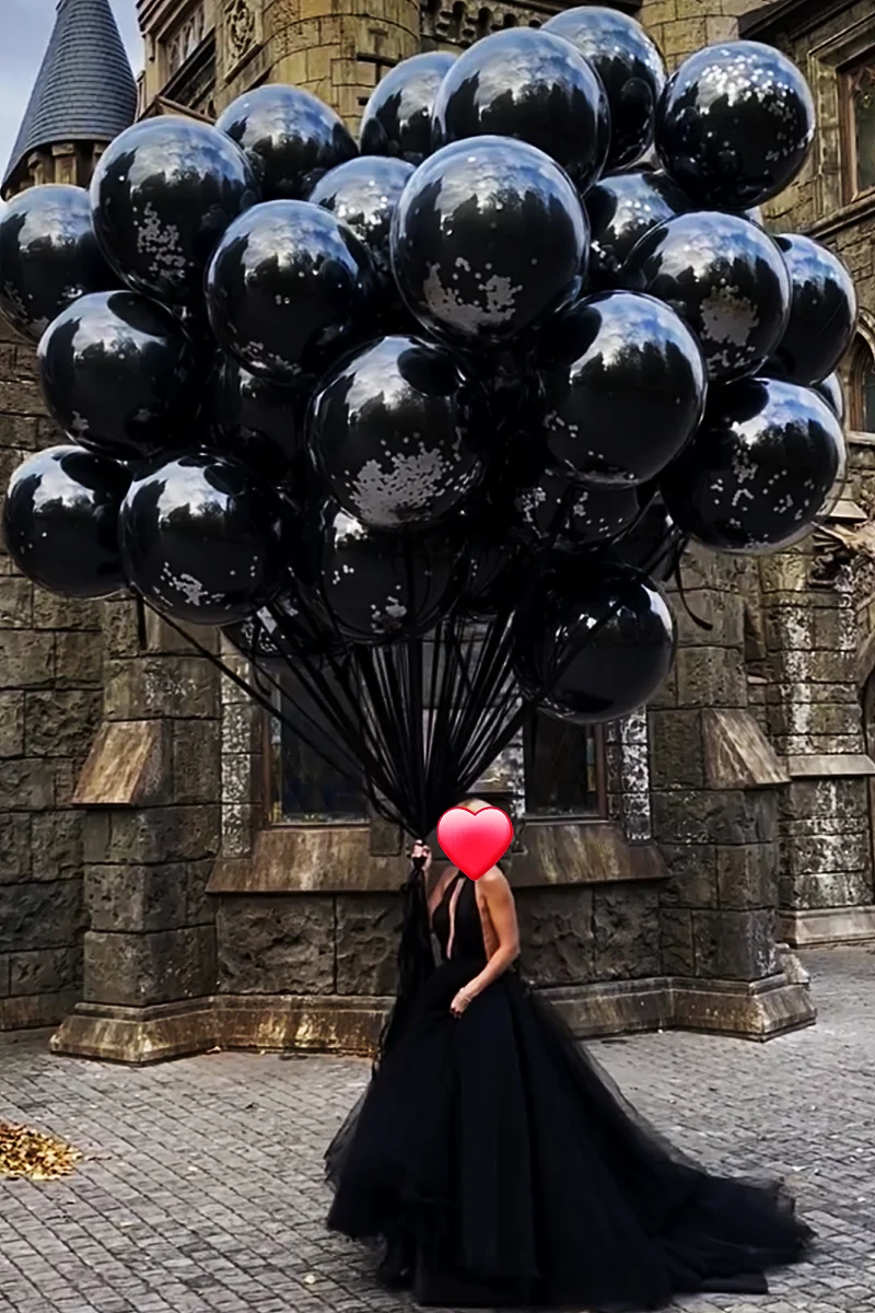 New Customize Double  Balloon  Design Bo Bo Balloon With Confetti and Gold Foil  Big Size clear Bobo With butterfly