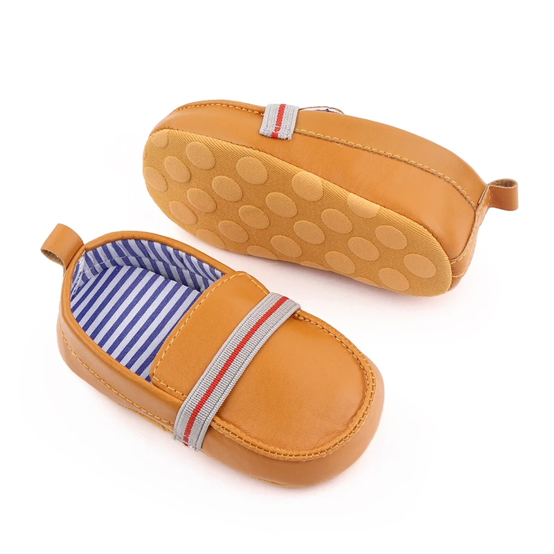 Spring Autumn Soft PU Leather Baby Toddler Boy Shoes supplier