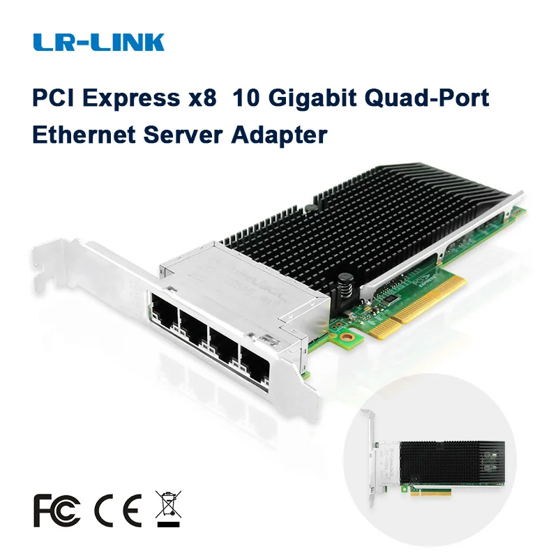 Intel X710-T4 10gbe Quad-Port Copper Adapter - LR-LINK