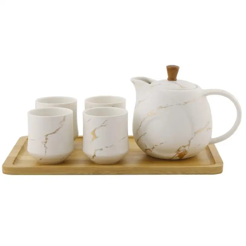 hot sale luxury modern teapot 4-piece