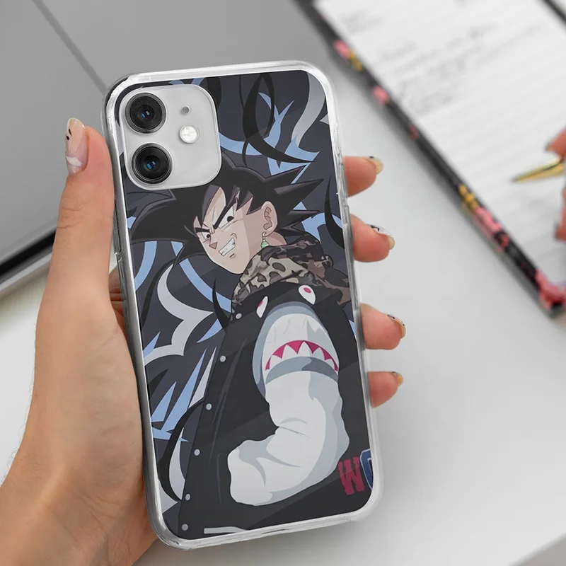Anime Soft Cellphone Case For Iphone 14 13 12 11 Xr Xs Max 8plus Boy Man Mobile  Phone Covers - Buy 14 Pro Max Goku Clear Phone Cases For Iphone 13 Pro