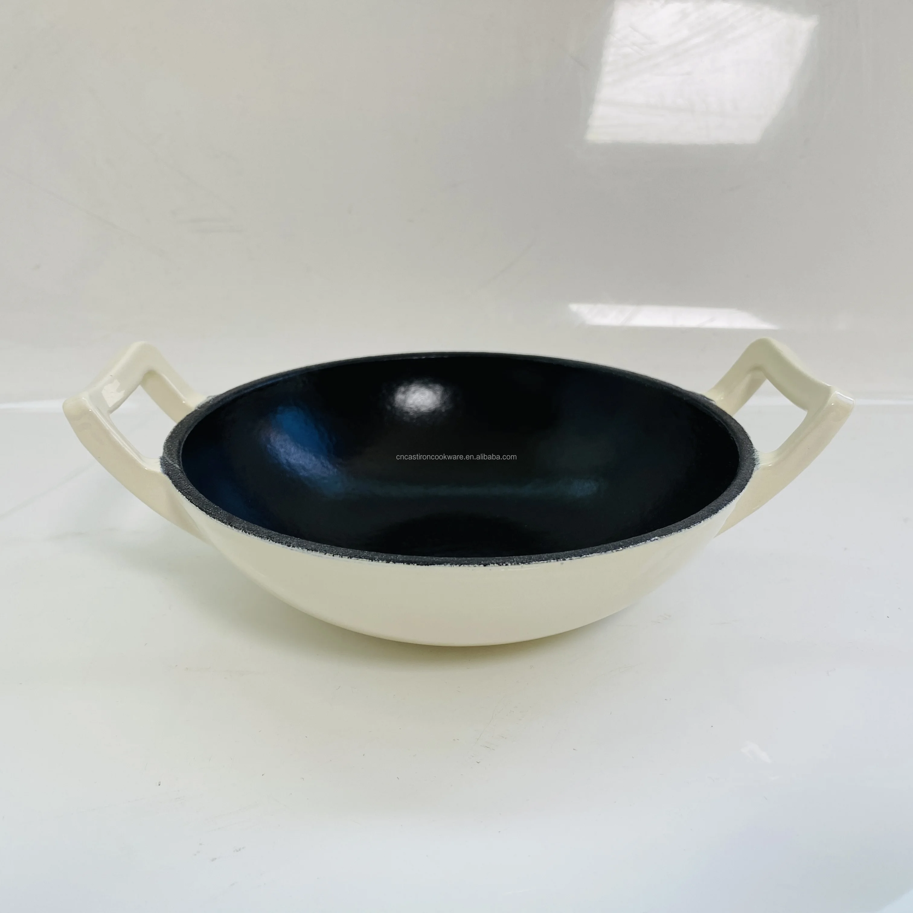 Nonstick Mini Wok Cast Iron Double Handles Chinese Wok Cheap Frying Pan