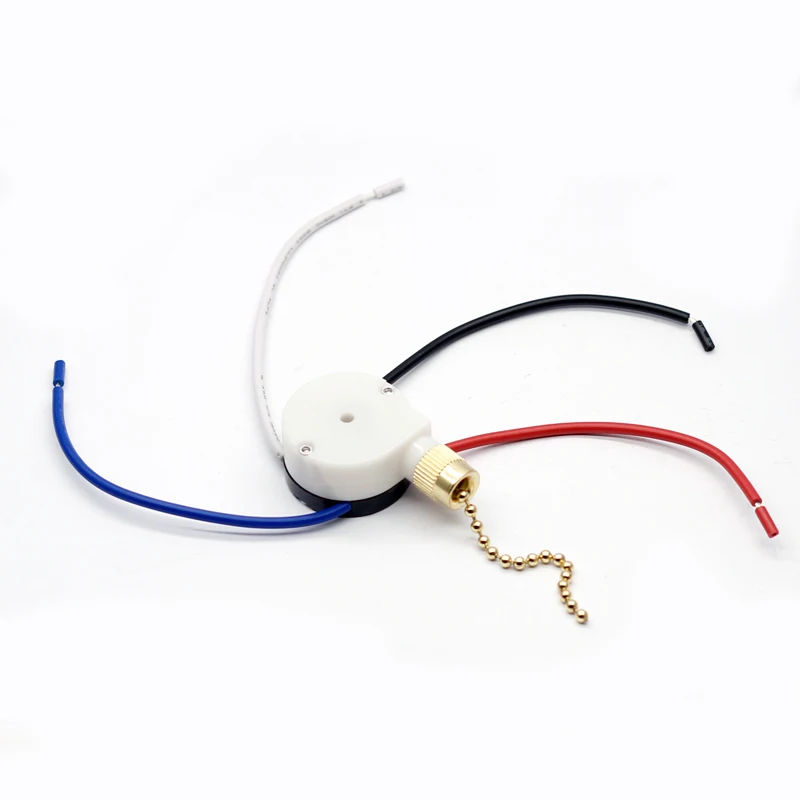Ceiling Fan Switch Zing Ear ZE-208s E89885 3 Speed 4 Wire