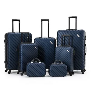 Wholesale Custom Logo ABS Trolley Luggage Sets 7 Pcs Travel Bag Suitcase Luggage Sets