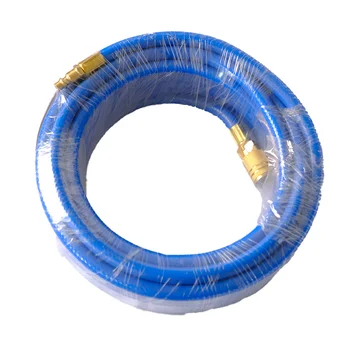 Blue 10 meter 8mm Flexible PVC Air Hose Water Pipe With Fitting