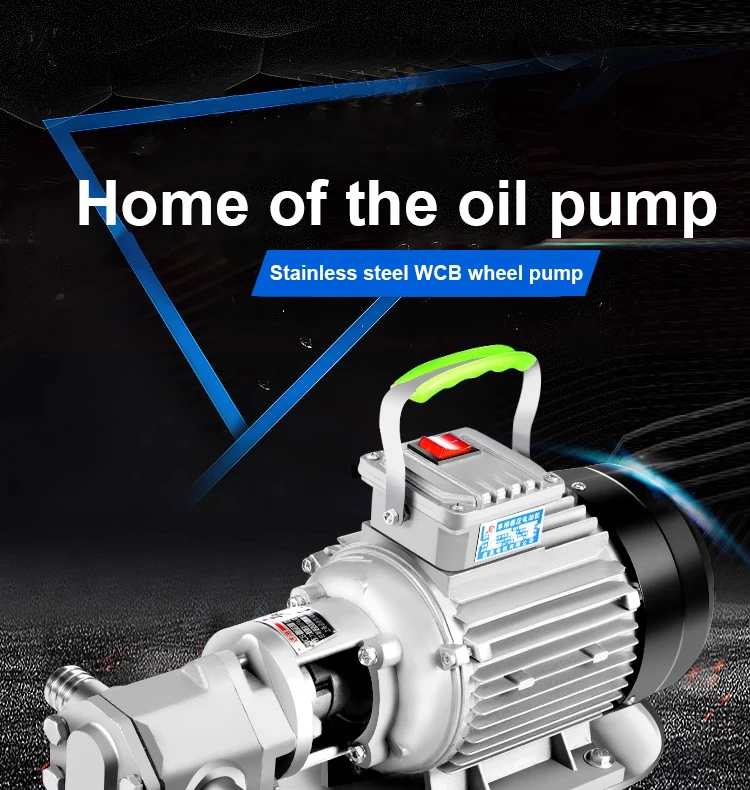 Wcb Gear Oil Pumps Stainless Steel Automatic Oil Suction Gear Pump