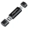 เครื่องอ่านการ์ด 2-in-1 2.0 Standard สีดำ