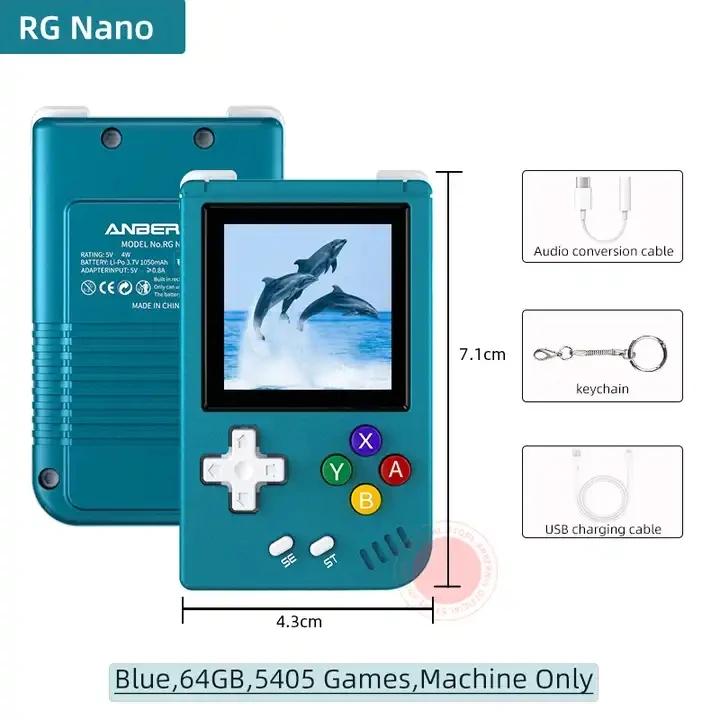 Anbernic RG Nano Mini Handheld Game Player - Portable Fun