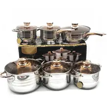 Ruffoni Cookware Set Color Stainless Steel Cookware Set 304 Camping Cookware Set With Handle