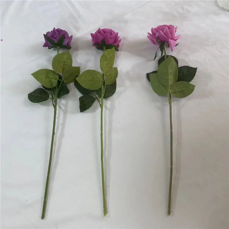 Real Touch Artificial Flower Roses Wedding Decoration Rose Latex Roses
