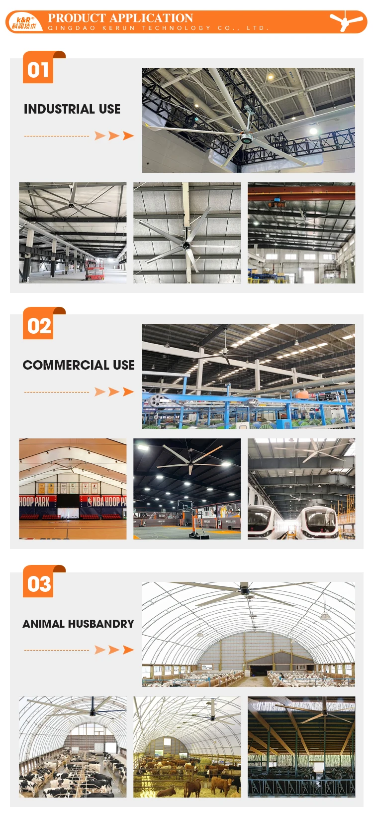 Ceiling Fan, HVLS, 220V, HVAC - detail 8
