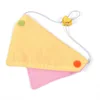 Diseño de bloques de color de doble cara de puro algodón [amarillo y rosa]