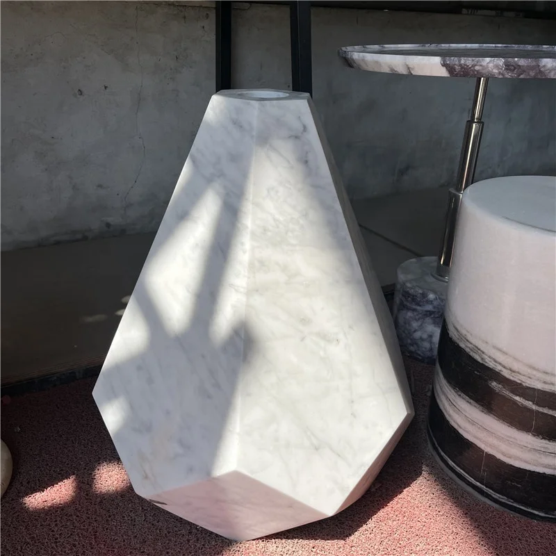 product new design hot sale crafts art decor for home office table ornaments stone craft modern marble sculpture-5