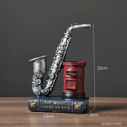 BESPORTBLE Decorazione Da Scrivania In Resina – Ornamento Fatto A Mano A Forma Di Libro Con Violino, Stile Retrò Chic Per Casa E Ufficio - 5
