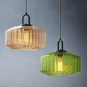 Modern Simple Designer Glass Chandelier for Restaurant Cafe Bedroom Bar Living Room Villa-Iron Material