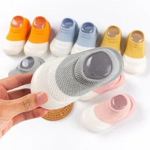Summer New Cotton Baby Shoes Anti-slip Floor Soft Sole Infant Mesh Shoes Baby Toddler Socks Shoes