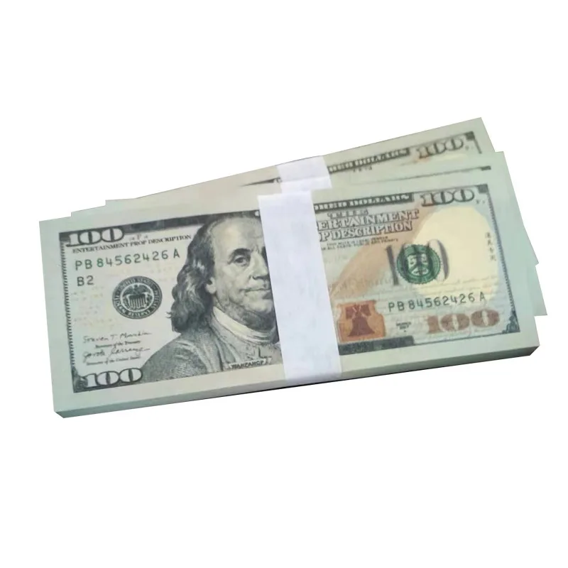Nicro Paper Props 100 Dollar Bank Ancestor Money Notes Movie Prop Party ...